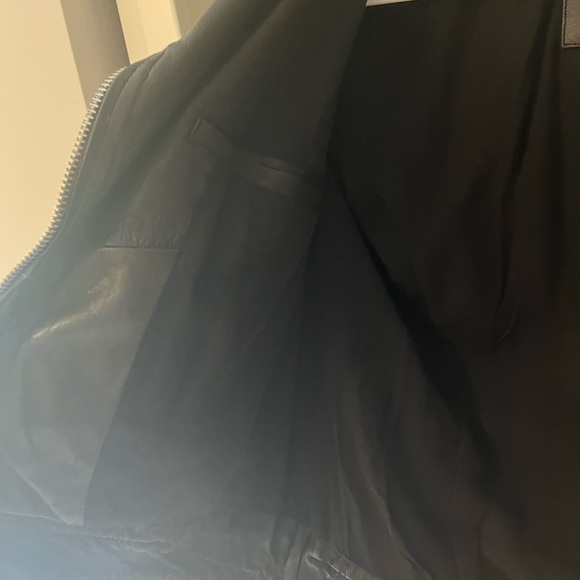 All Saints Women’s Cargo Leather Biker Jacket - Picture 4 of 16